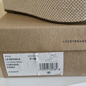 Lucky Brand "Ressica" wedges 6.5